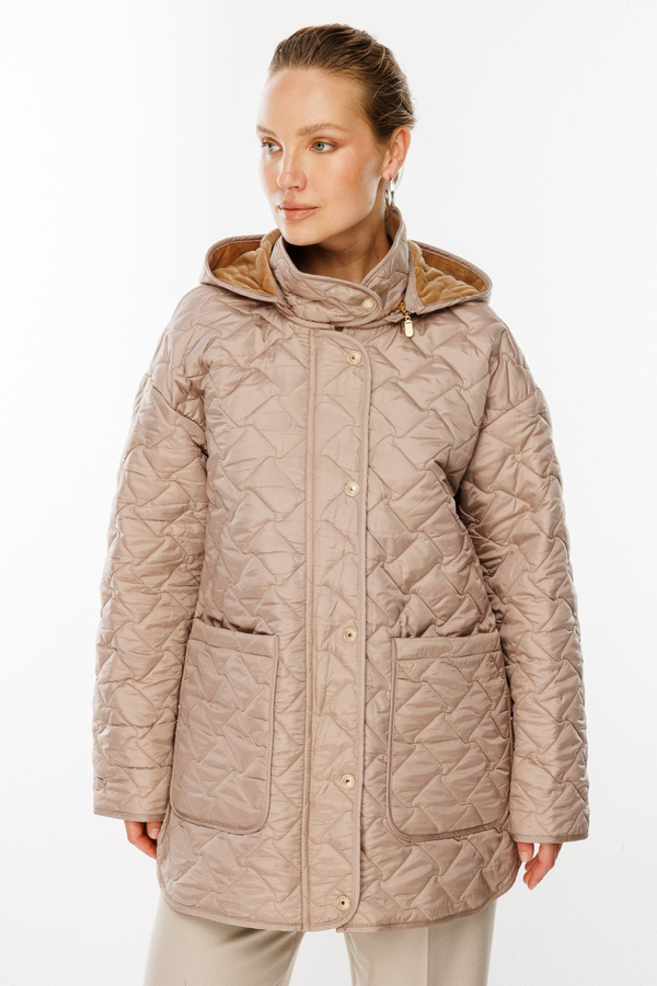 Ekol Kadın Oversize Kapüşonlu Midi Mont - Günlük Şıklık