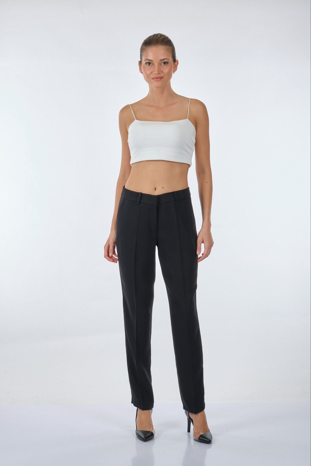 Ekol Kadın Minimalist Regular Fit Pantolon - Günlük & İş Ana görsel