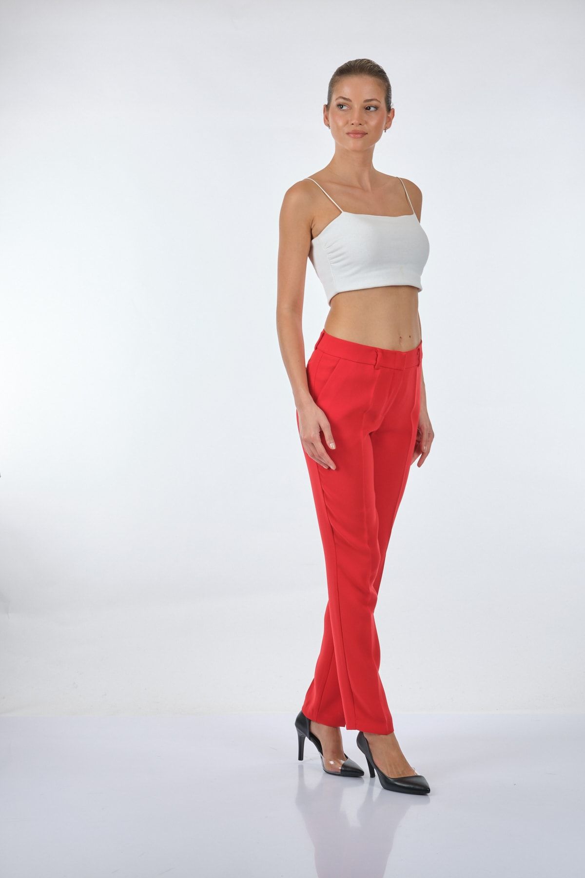 Ekol Kadın Minimalist Regular Fit Pantolon - Günlük & İş