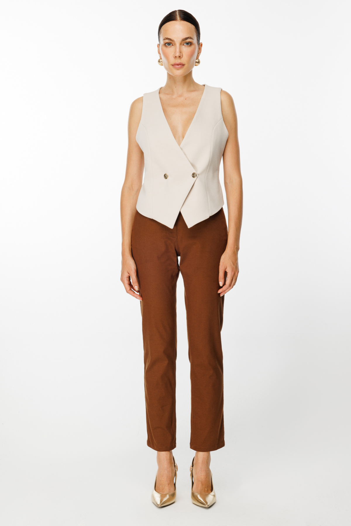 Ekol Kadın Regular Fit Pantolon - Minimalist Günlük Tarz Ana görsel