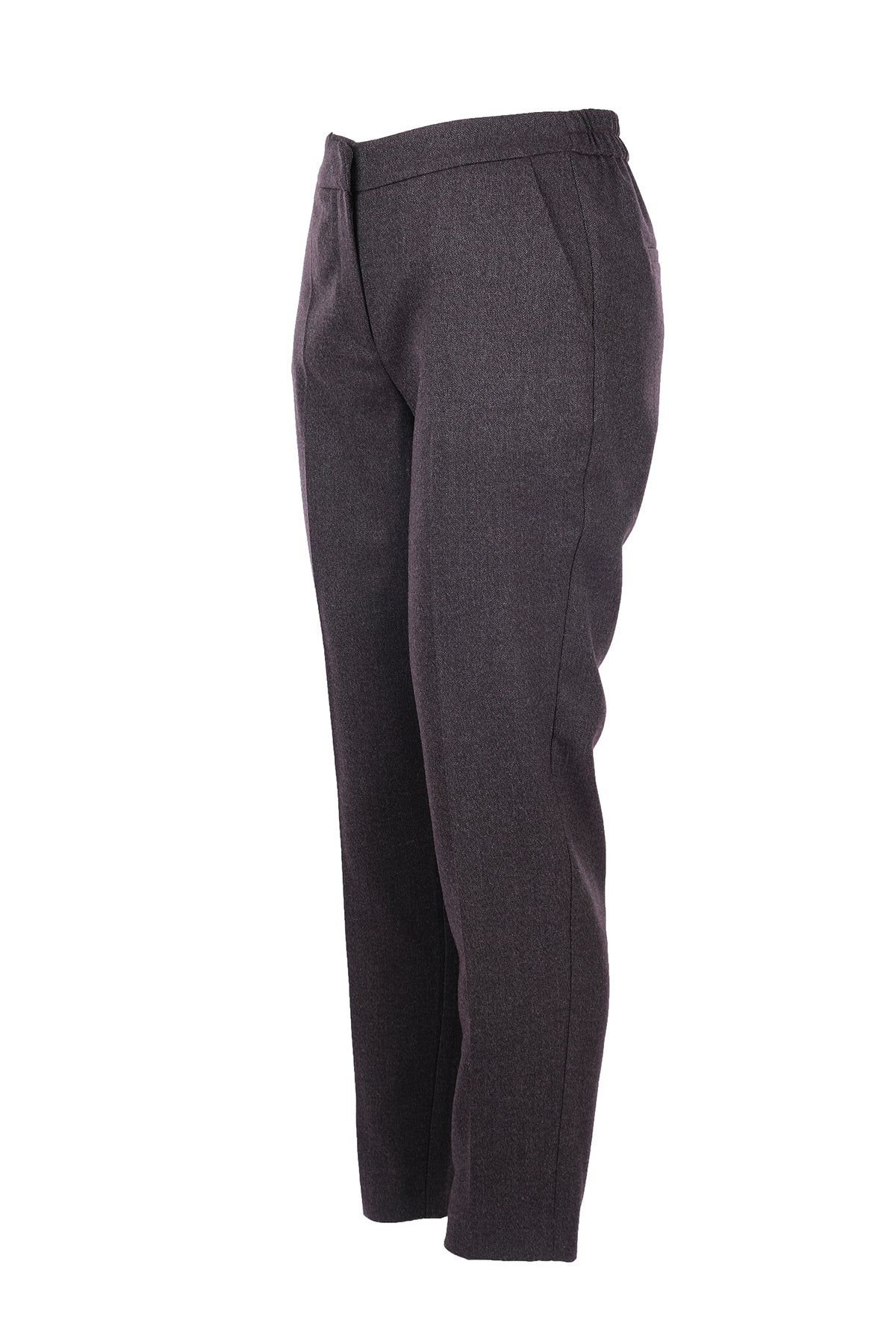 Ekol Minimalist Kadın Pantolon - Yüksek Bel Slim Fit Midi İkincil görsel