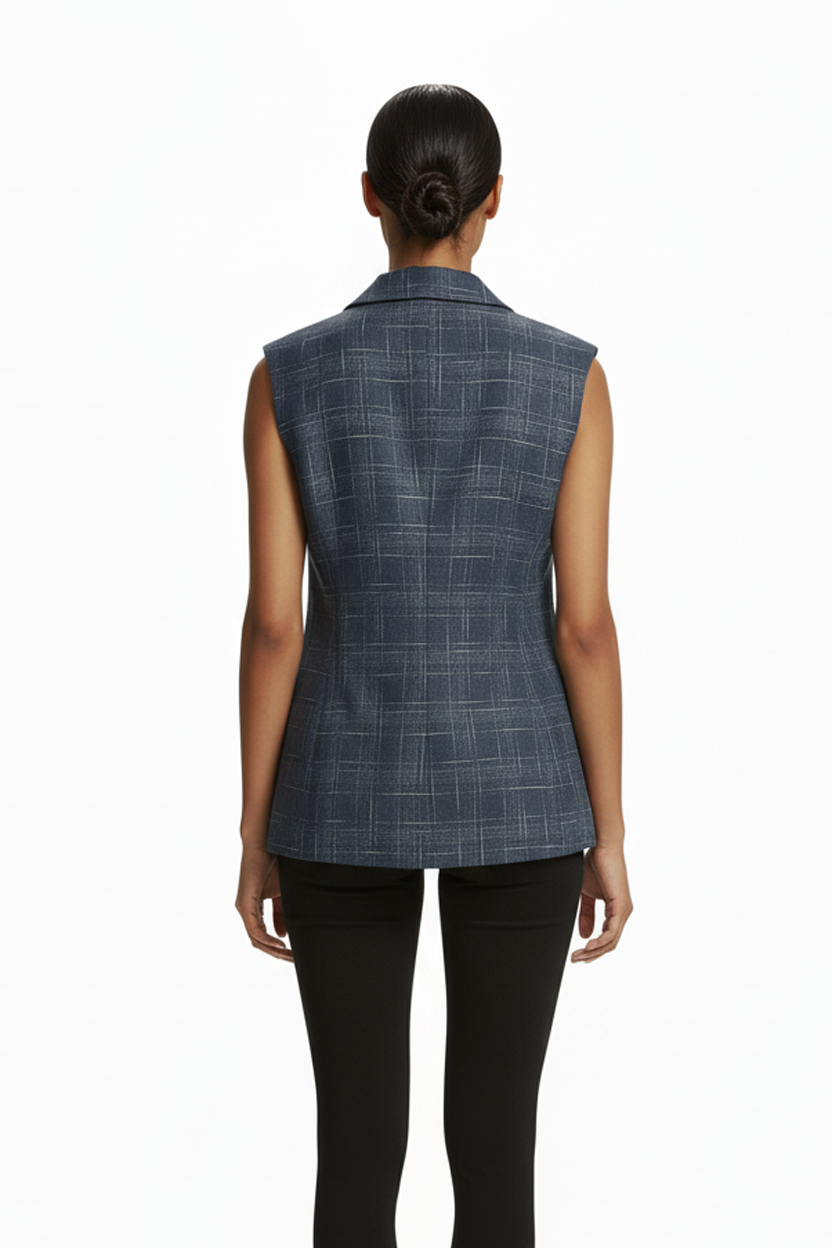 Ekol Minimalist Oversize Kolsuz Yelek - Günlük ve Şık