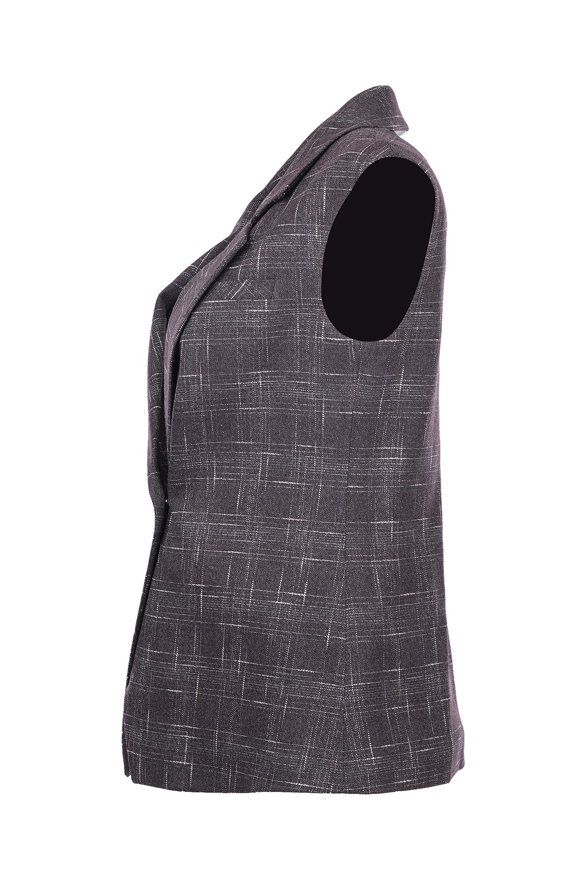 Ekol Minimalist Oversize Kolsuz Yelek - Günlük ve Şık İkincil görsel