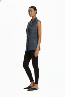 Ekol Minimalist Oversize Kolsuz Yelek - Günlük ve Şık