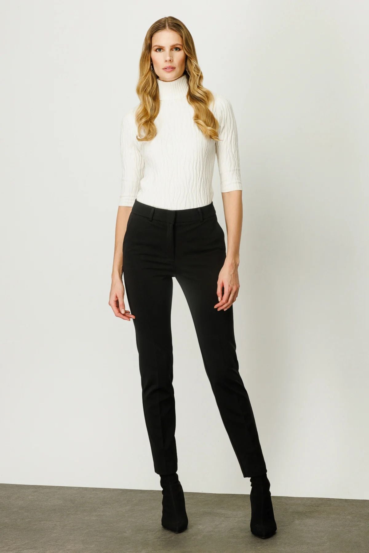 Ekol Minimalist Yüksek Bel Slim Fit Kadın Pantolon - Günlük & İş İkincil görsel