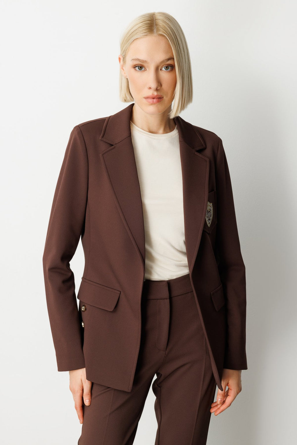 Ekol Oversize Minimalist Uzun Kol Kadın Ceket - Günlük & Şık