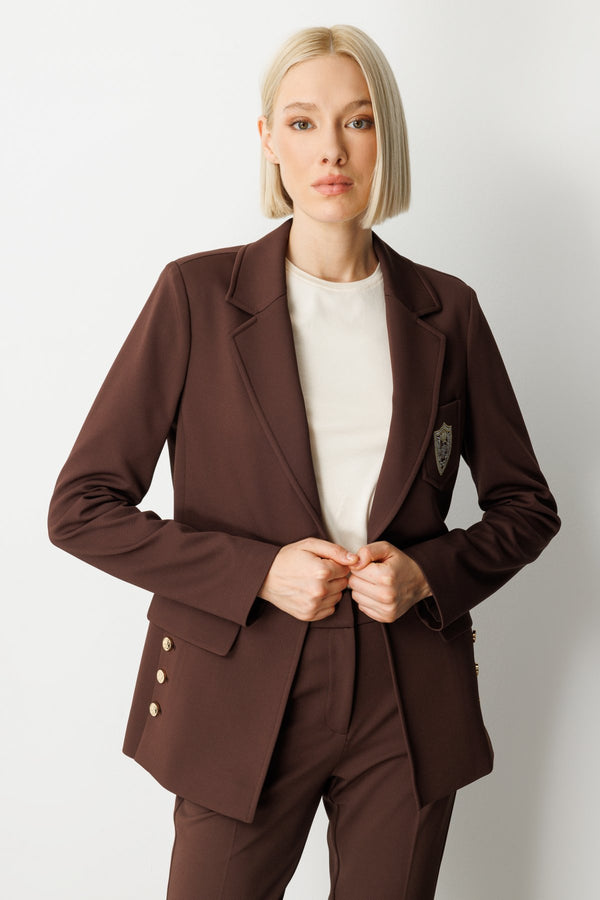 Ekol Oversize Minimalist Uzun Kol Kadın Ceket - Günlük & Şık