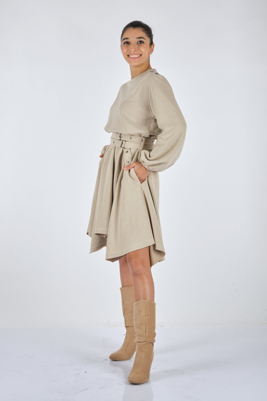 Unique Mode Minimalist Oversize Midi Elbise - Günlük & Özel Gün
