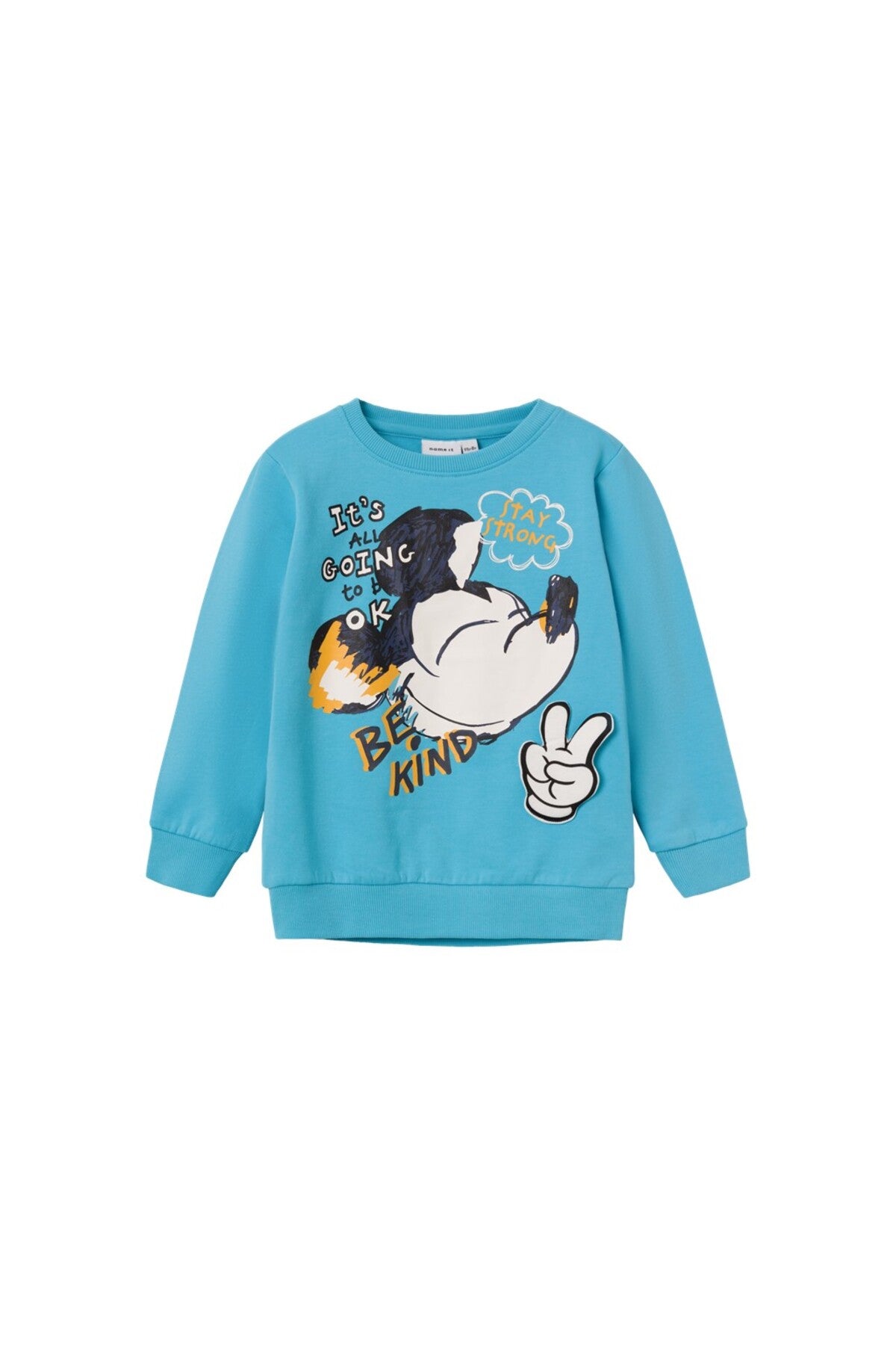 Erkek Çocuk Mickey Mouse Baskılı Uzun Kol Sweatshirt-Yumuşak ve Konforlu Translation missing: ar.content.product_image_secondary