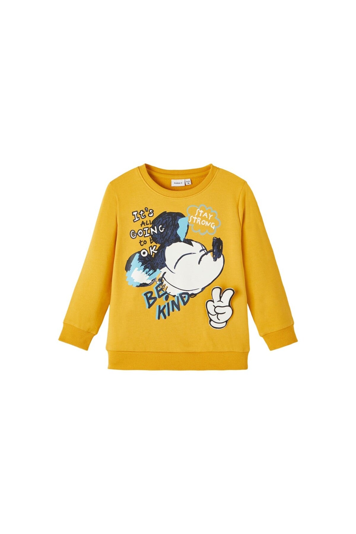 Erkek Çocuk Mickey Mouse Baskılı Uzun Kol Sweatshirt-Yumuşak ve Konforlu Translation missing: ar.content.product_image_main
