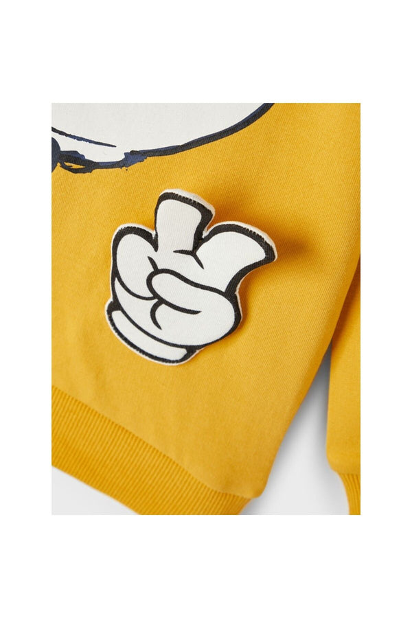Erkek Çocuk Mickey Mouse Baskılı Uzun Kol Sweatshirt-Yumuşak ve Konforlu