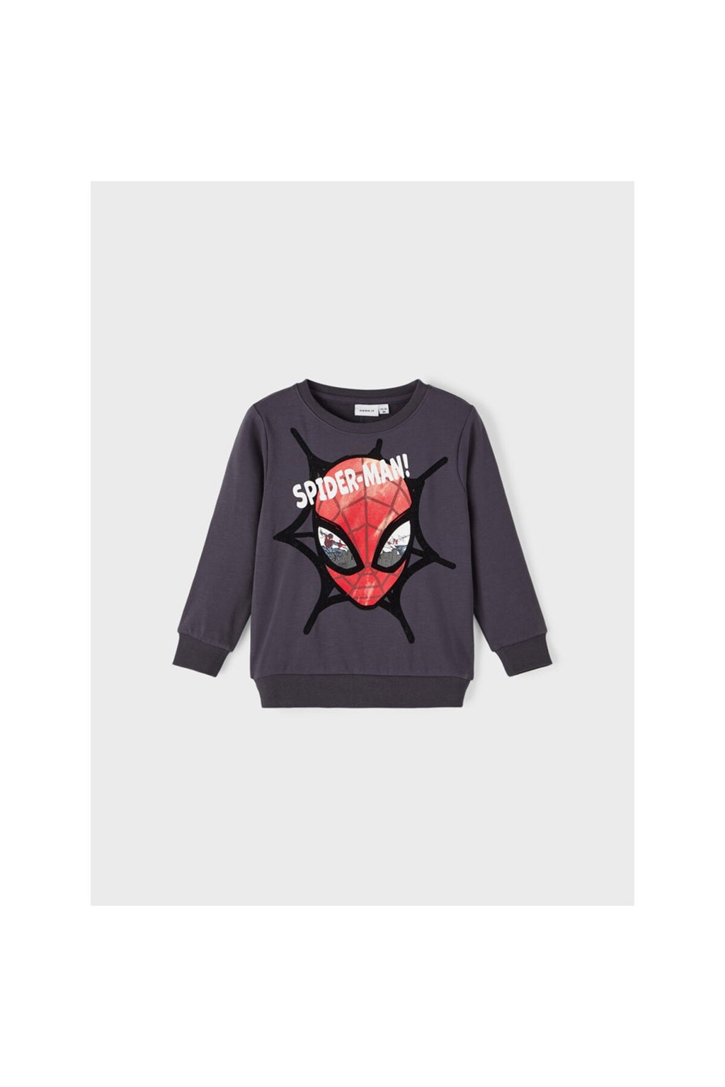 Erkek Çocuk Örümcek Adam Desenli Uzun Kol Sweatshirt-Günlük Kullanım