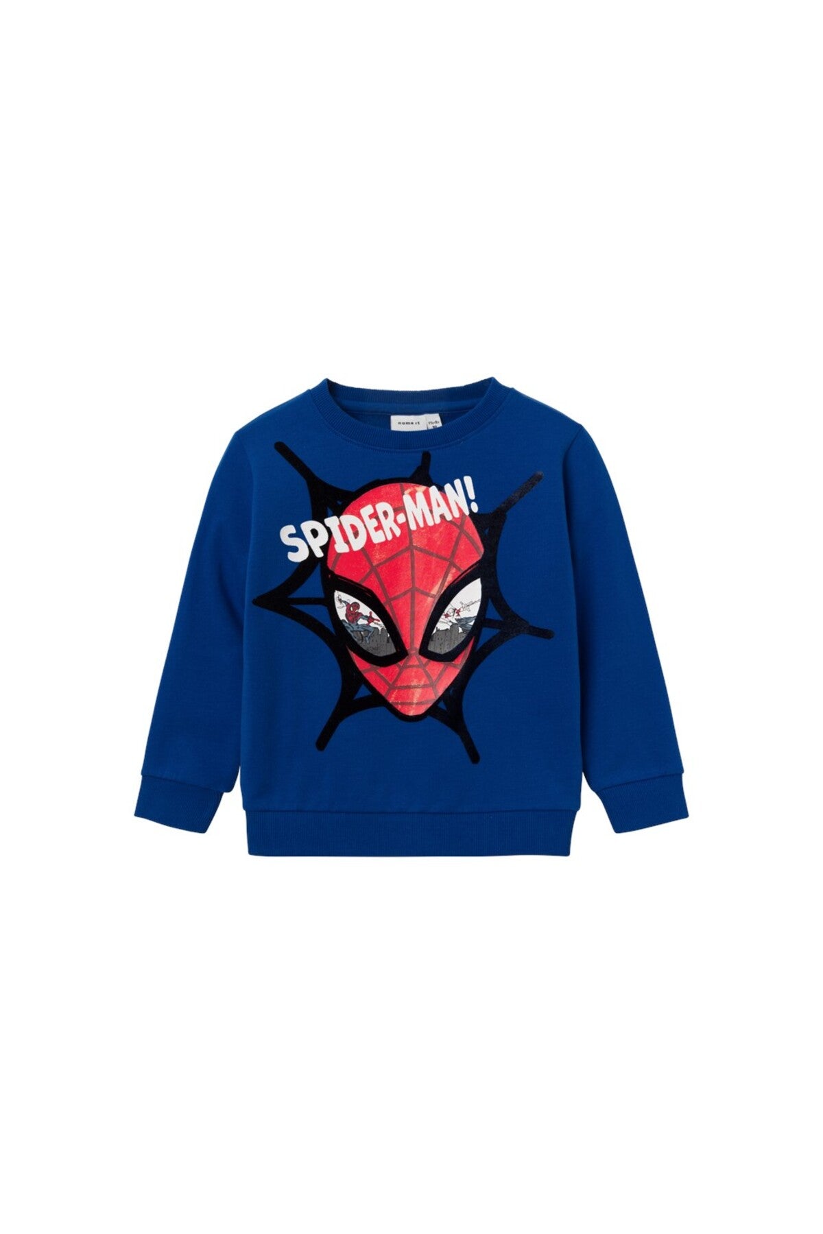 Erkek Çocuk Örümcek Adam Desenli Uzun Kol Sweatshirt-Günlük Kullanım Ana görsel