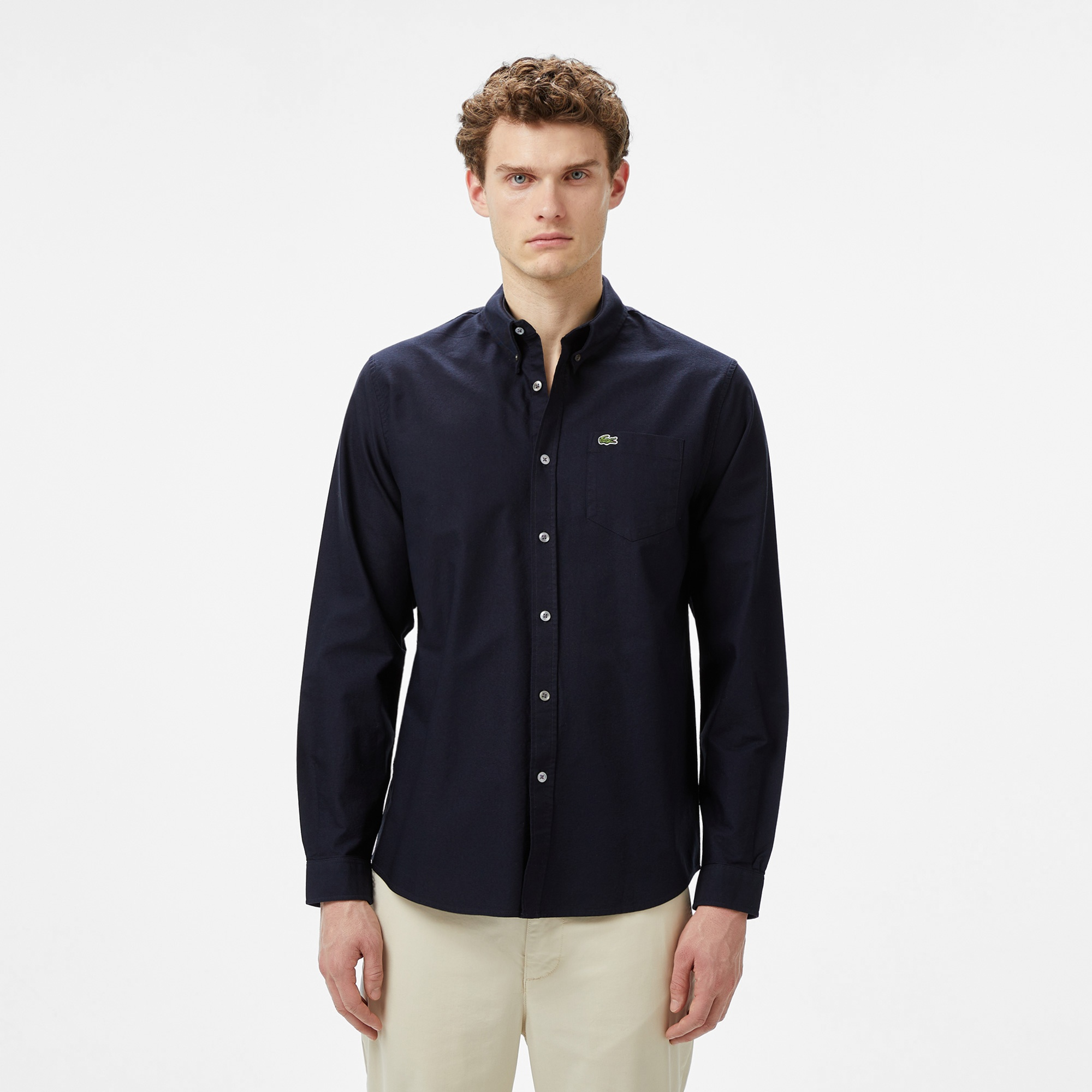 Erkek Regular Fit Düğmeli Yaka Gömlek LACOSTE