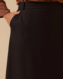 تنورة مستقيمة بجيوب بمقاسات كبيرة من غالا-شي