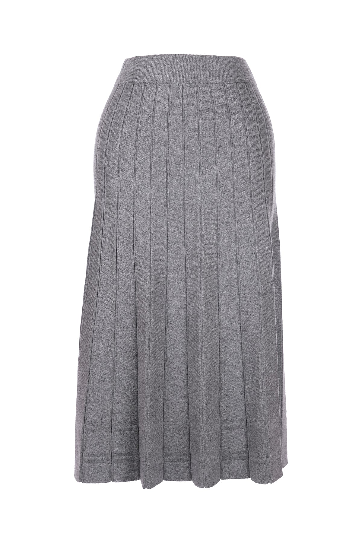On Midi Pileli Triko Etek - Minimalist Stil