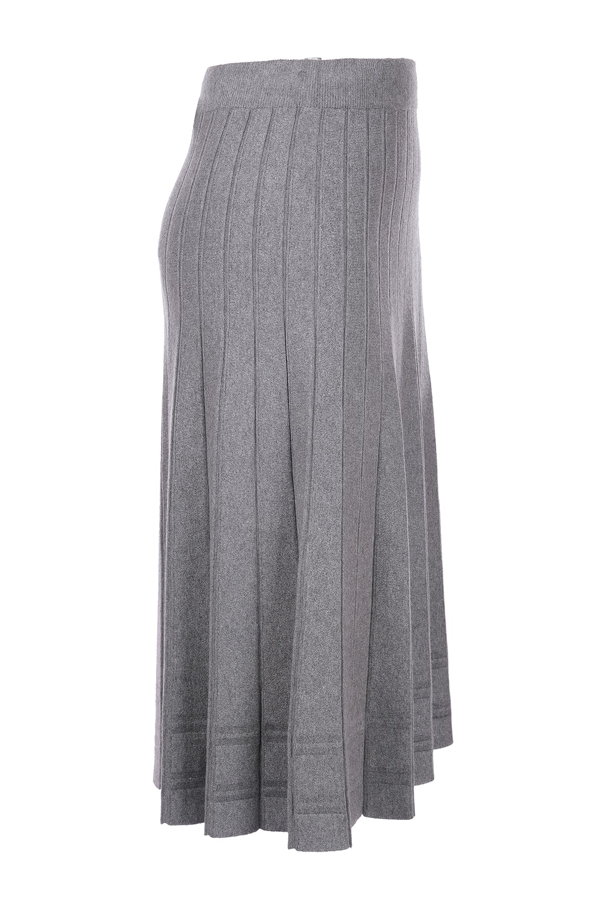 On Midi Pileli Triko Etek - Minimalist Stil