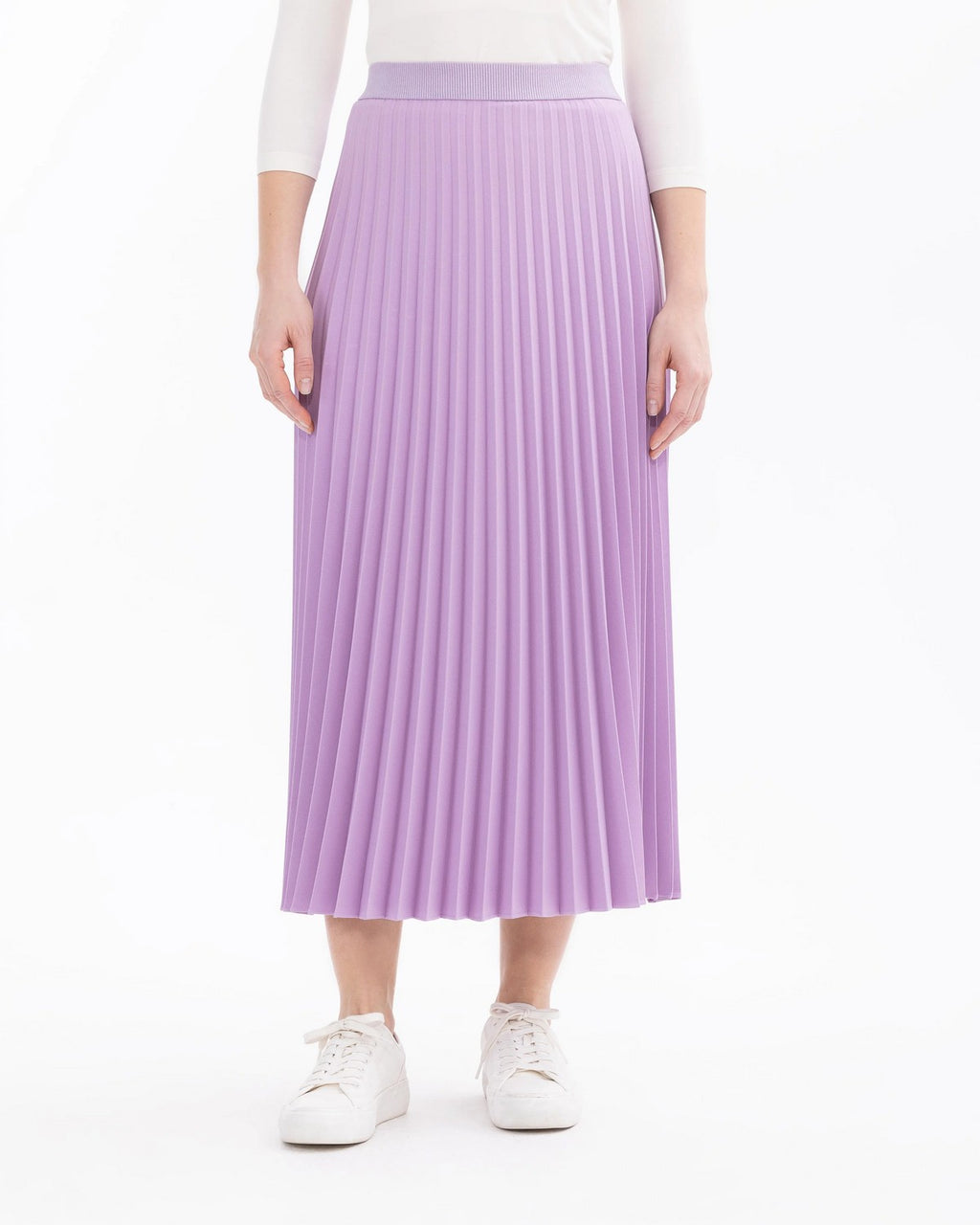 SCL Midi Pileli Etek: Minimalist Günlük Stil - Şimdi Al!