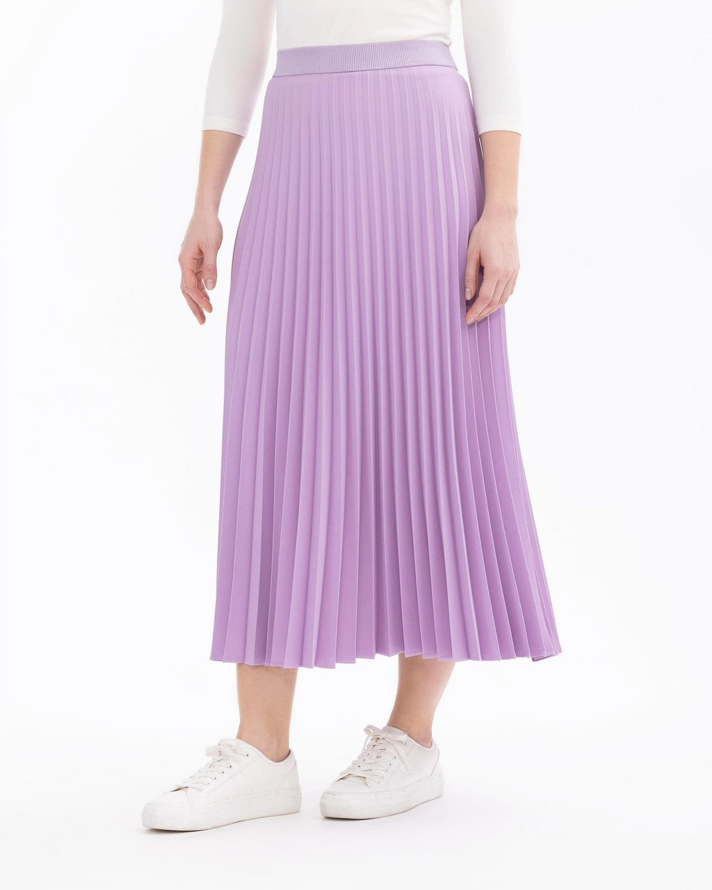 SCL Midi Pileli Etek: Minimalist Günlük Stil - Şimdi Al!