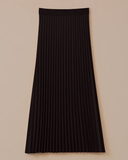 تنورة أساسية مطوية بخصر مرن