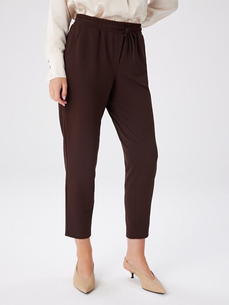 Faik Sönmez Comfort Fit Krep Örme Pantolon