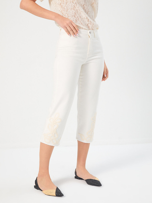 بنطال كابري للسيدات من Faik Sönmez U68469