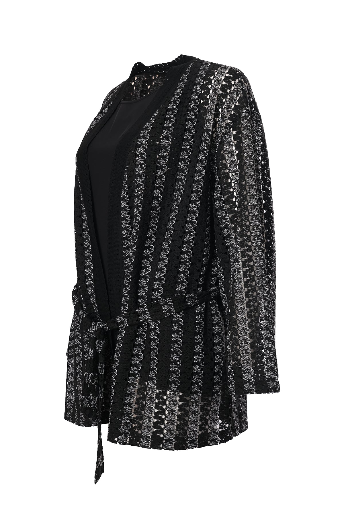 Faik Sönmez Oversize Midi Kimono - Bağcıklı Bel - Minimal Tasarım
