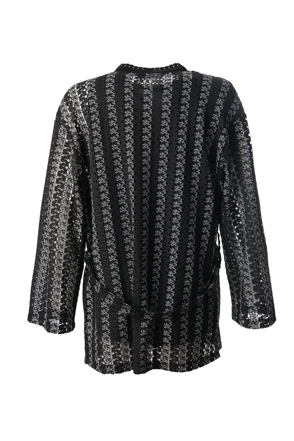 Faik Sönmez Oversize Midi Kimono - Bağcıklı Bel - Minimal Tasarım
