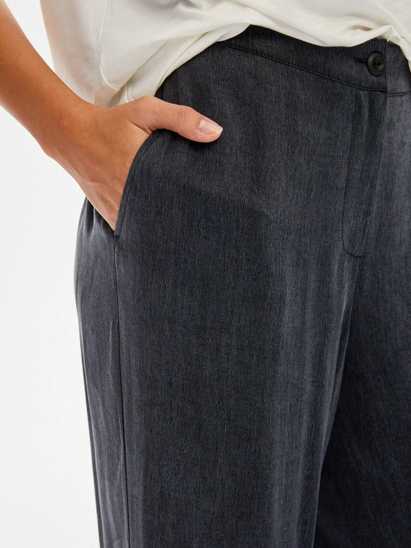 Faik Sönmez Minimalist Oversized Midi Kadın Pantolon - Günlük Kullanım