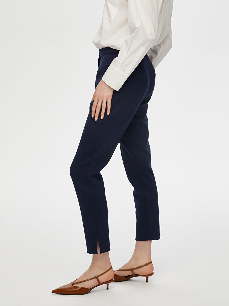 Faik Sönmez Kadın Slim Fit Örme Pantolon 25YB00053-1