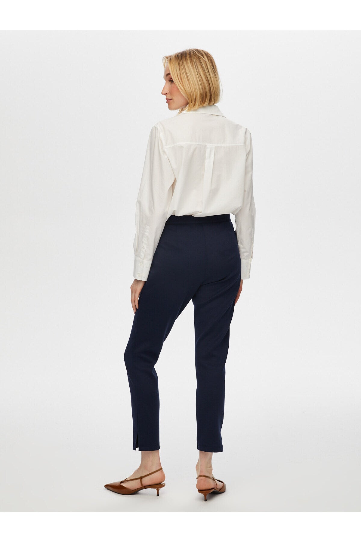 Faik Sönmez Kadın Slim Fit Örme Pantolon 25YB00053-1