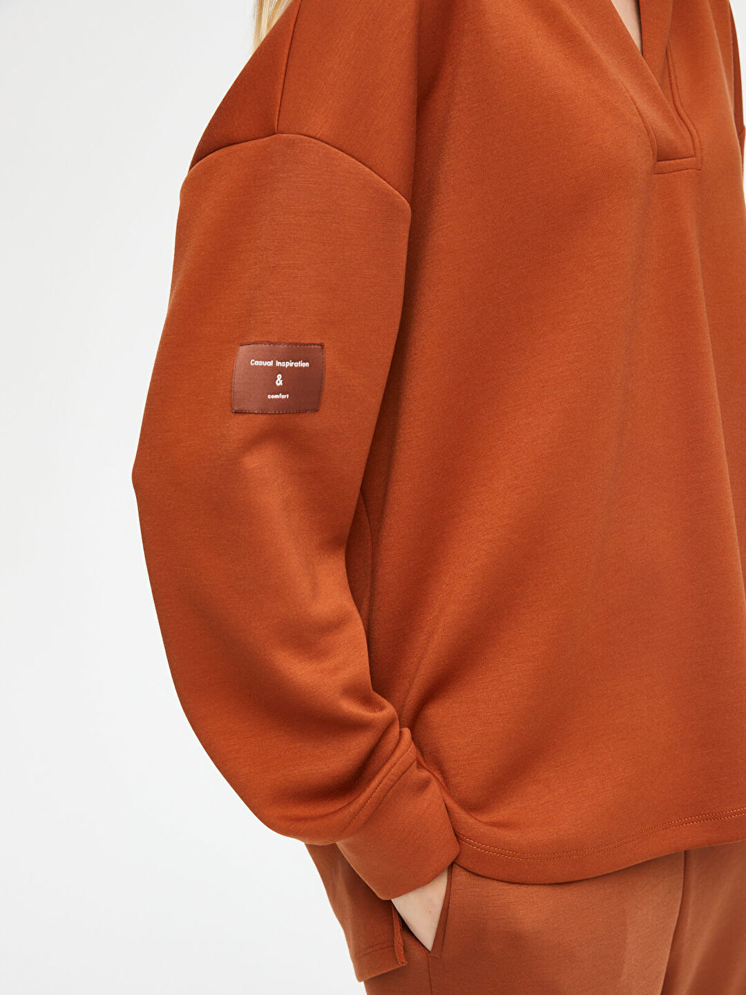 Faik Sönmez Kadın Kapüşonlu Modallı Sweatshirt U69508