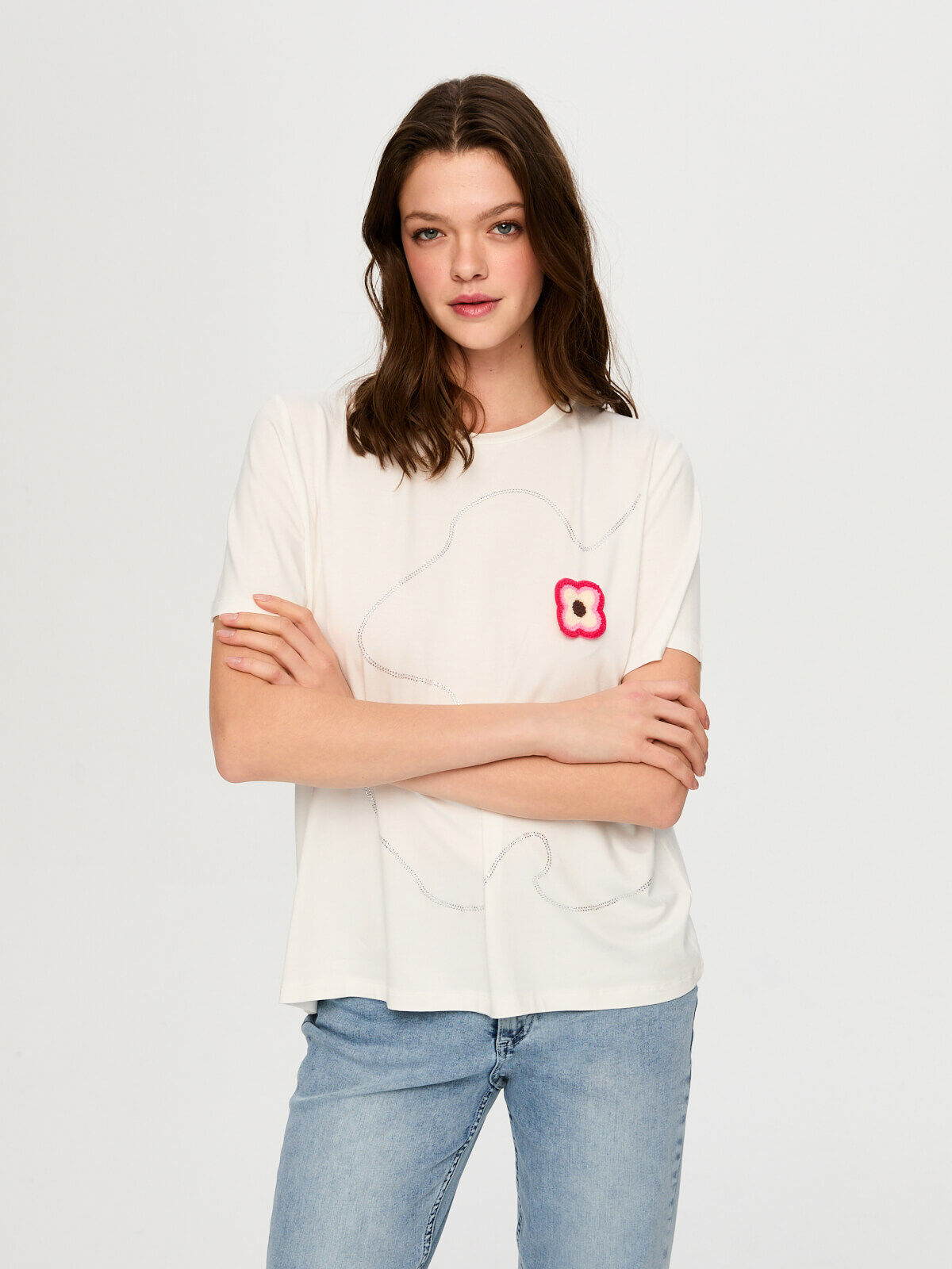 Faik Sönmez Kadın T-Shirt US26TSH052 Translation missing: ar.content.product_image_secondary