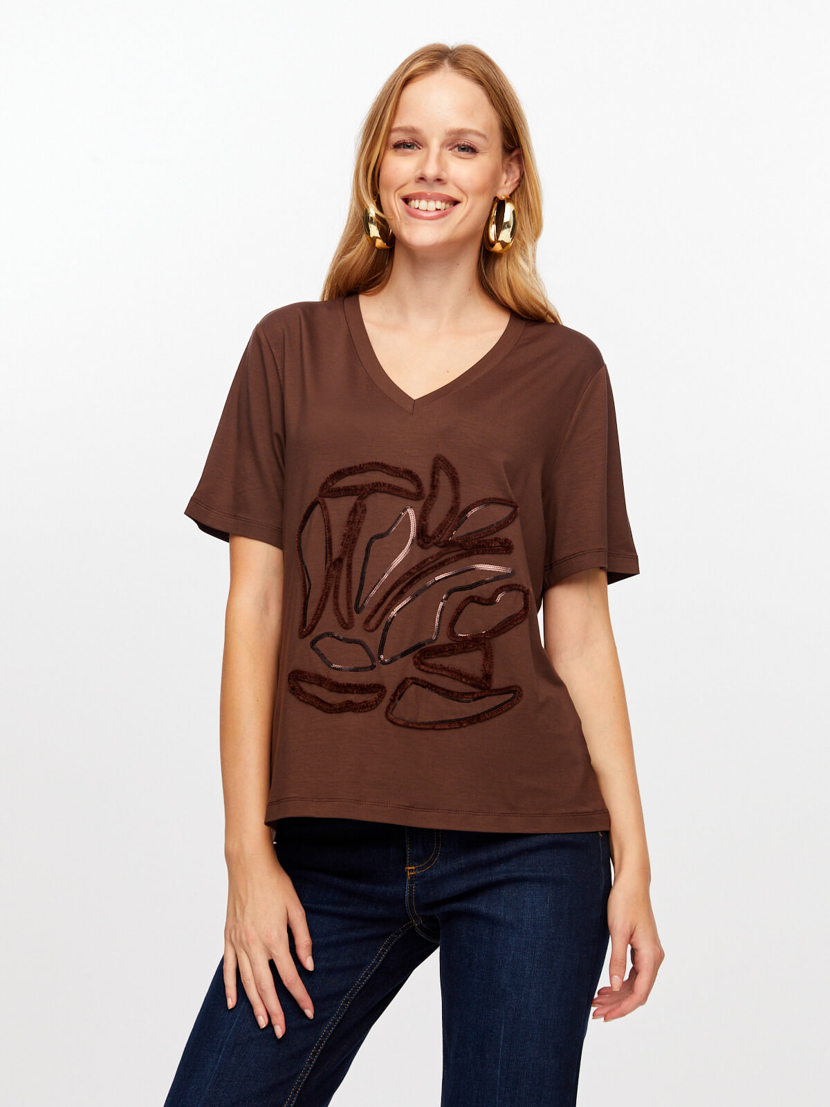 Faik Sönmez Kadın T-Shirt UW26TSH075 Ana görsel
