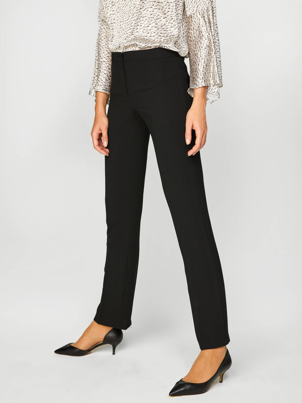 Faik Sönmez Minimalist Kadın Pantolon - Regular Fit - Yüksek Bel