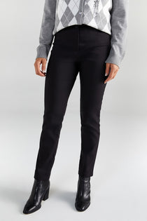 Faik Sönmez Kadın Slim Fit Normal Bel Dokuma Pamuklu Dar Paça Pantolon