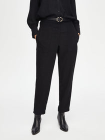 Faik Sönmez Oversize Midi Kadın Pantolon - Minimalist Stil