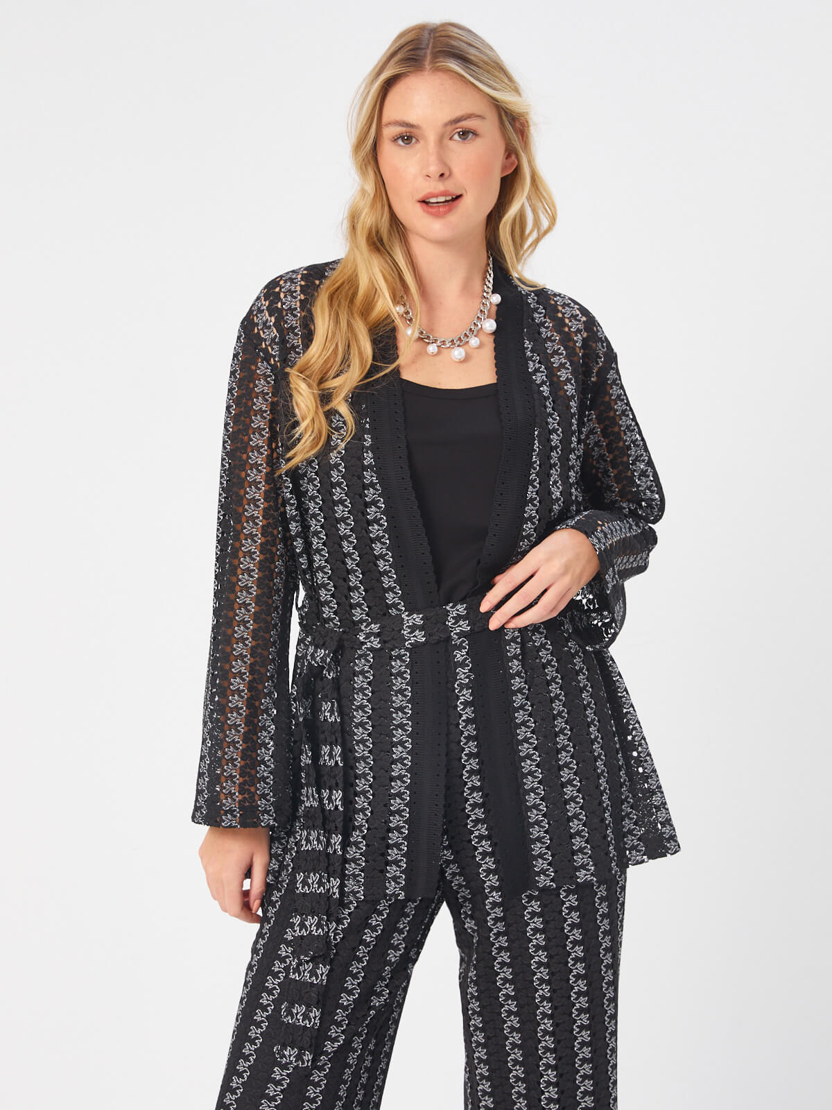 Faik Sönmez Oversize Midi Kimono - Bağcıklı Bel - Minimal Tasarım