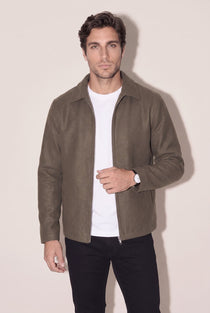Fermuarlı Yakalı Kaşe Ceket JSCO JS6242