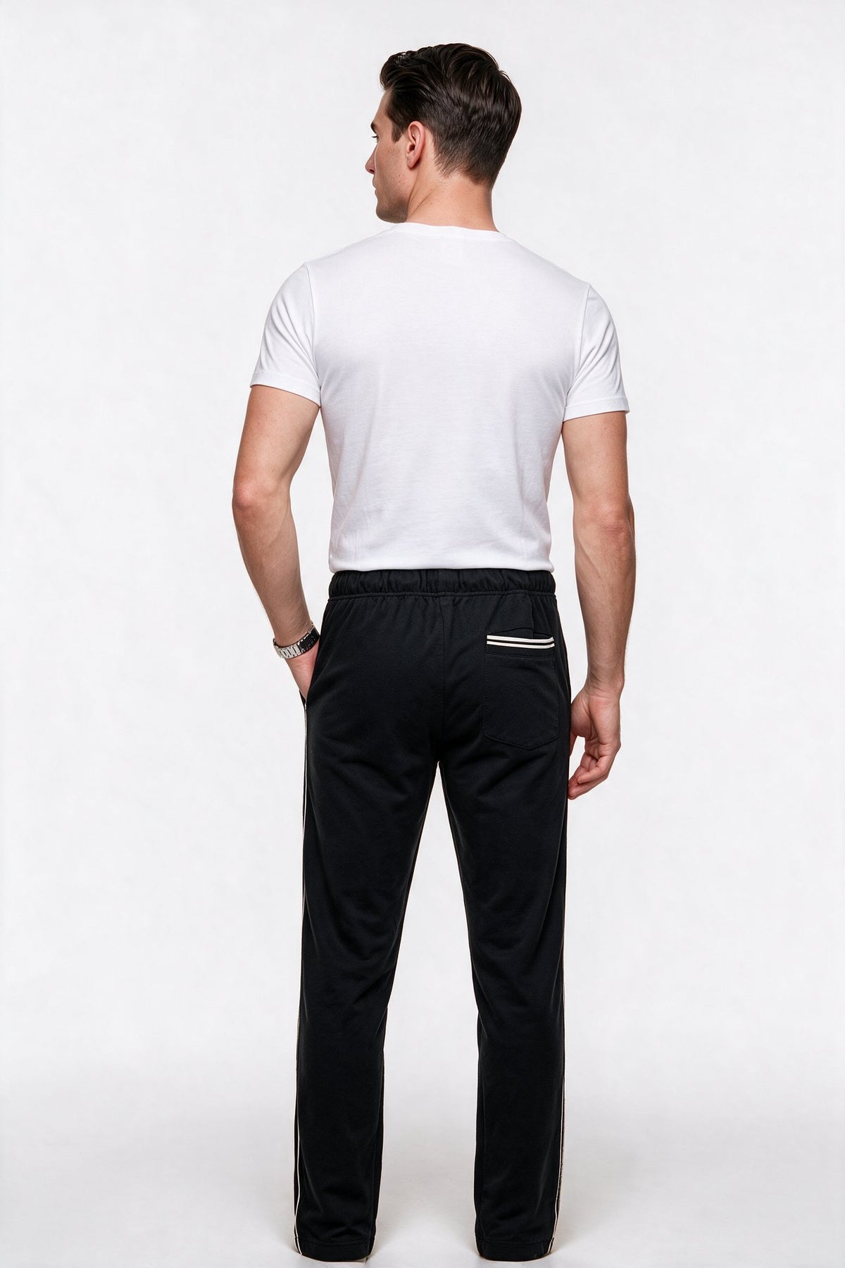 Fred Perry Erkek Normal Kesim İpli Bel Logo İşlemeli Düz Paça Eşofman Altı