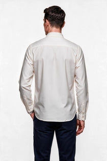 Fred Perry Erkek Standart Kalıp Düğmeli Yaka Uzun Kollu Tek Cepli Pamuklu Gömlek M5516-100