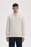 Fred Perry Erkek Dik Yaka Yarım Fermuarlı Pamuk Karışımlı Uzun Kollu Sweatshirt