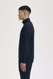 Fred Perry Erkek Dik Yaka Yarım Fermuarlı Ribanalı Manşetli Sweatshirt