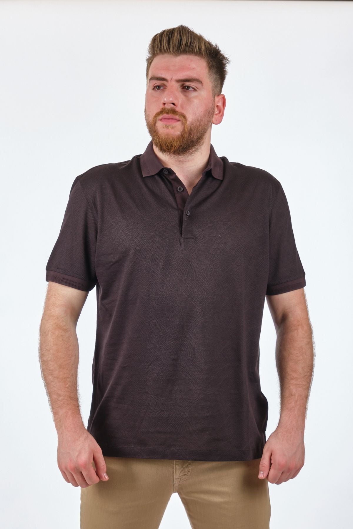 Gallus Minimalist Polo Yaka Kısa Kol Erkek Tişört - Günlük Şıklık İkincil görsel