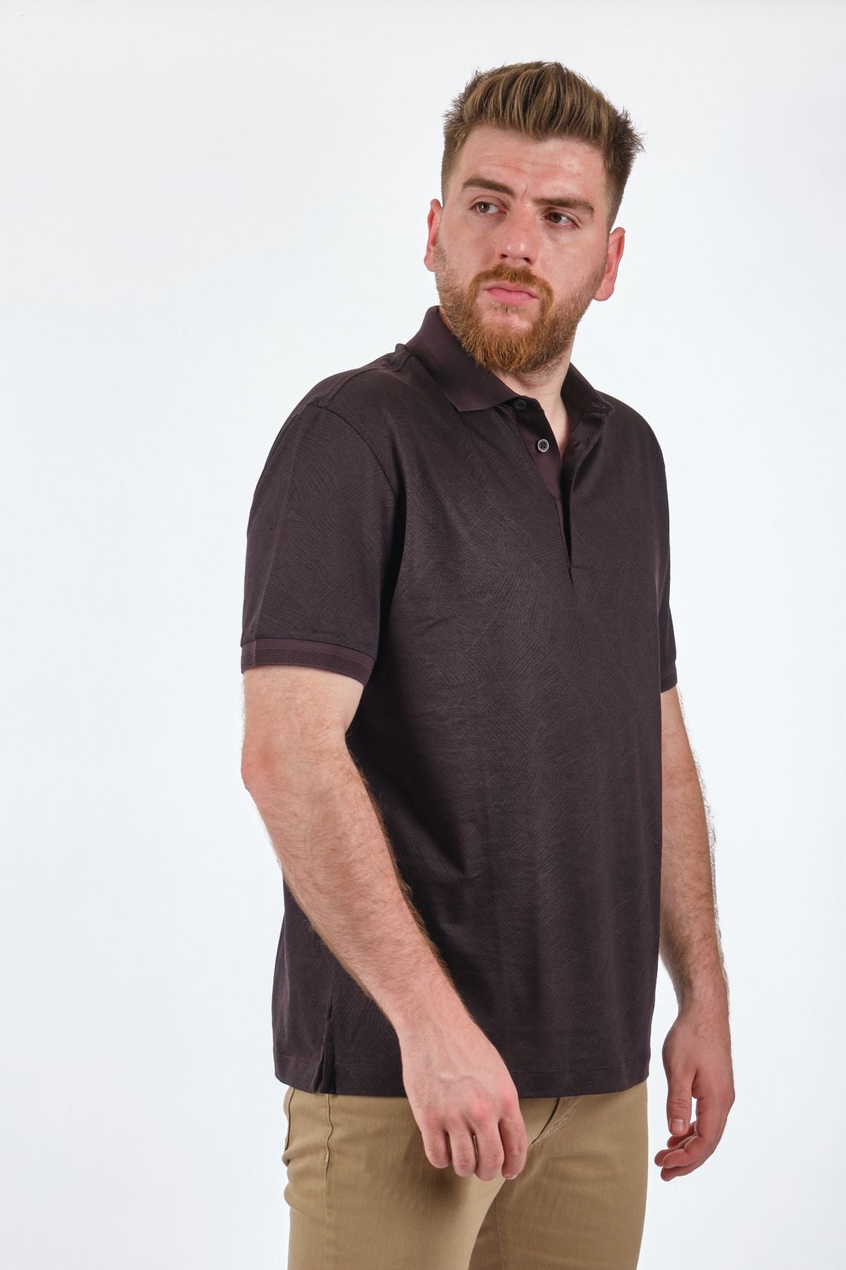 Gallus Minimalist Polo Yaka Kısa Kol Erkek Tişört - Günlük Şıklık