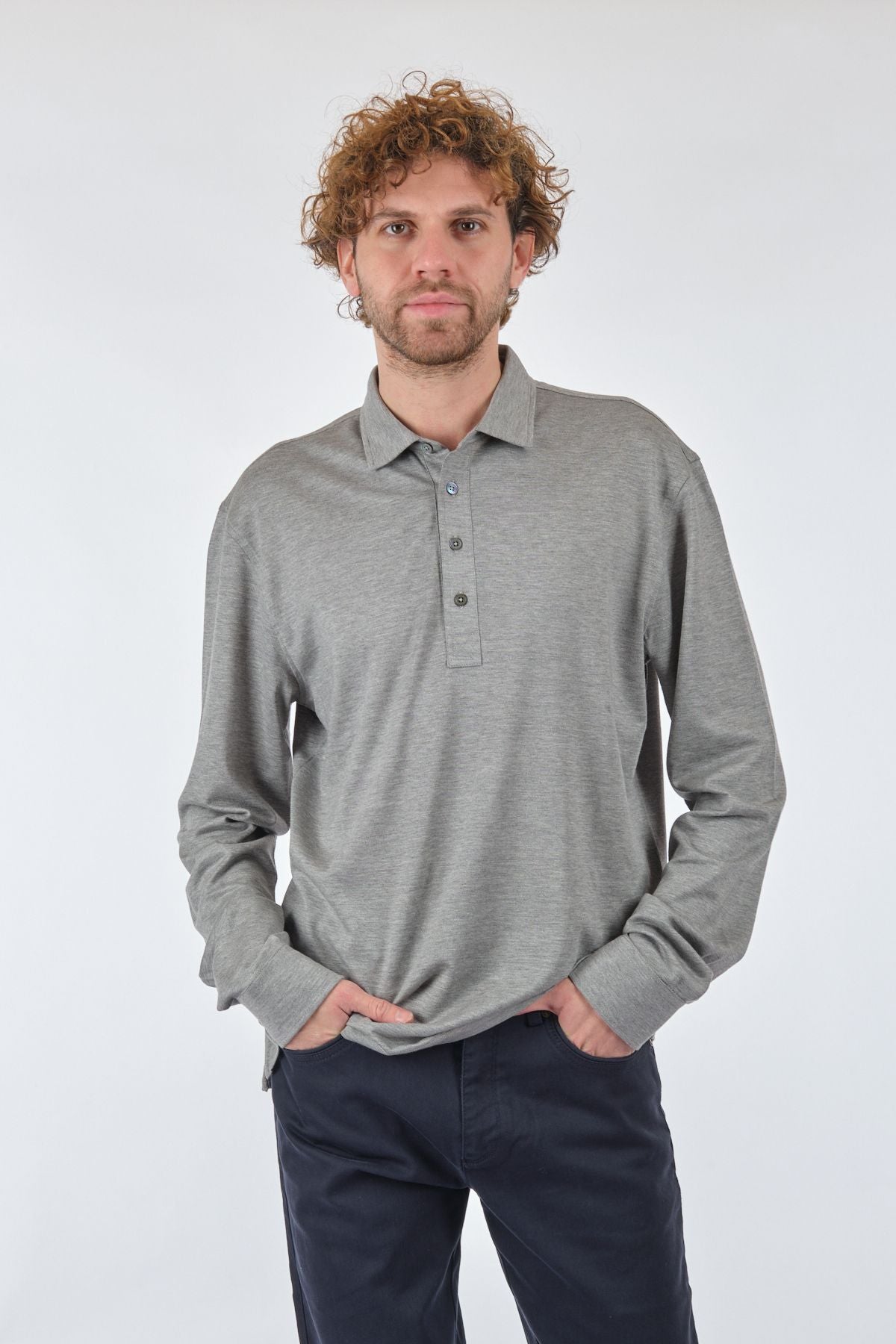 Gallus Erkek Uzun Kol Polo Yaka Sweatshirt - Minimalist & Günlük Translation missing: tr.content.product_image_main