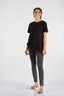 Garmenty Oversize Minimalist Kadın T-Shirt - Kısa Kol, Yuvarlak Yaka