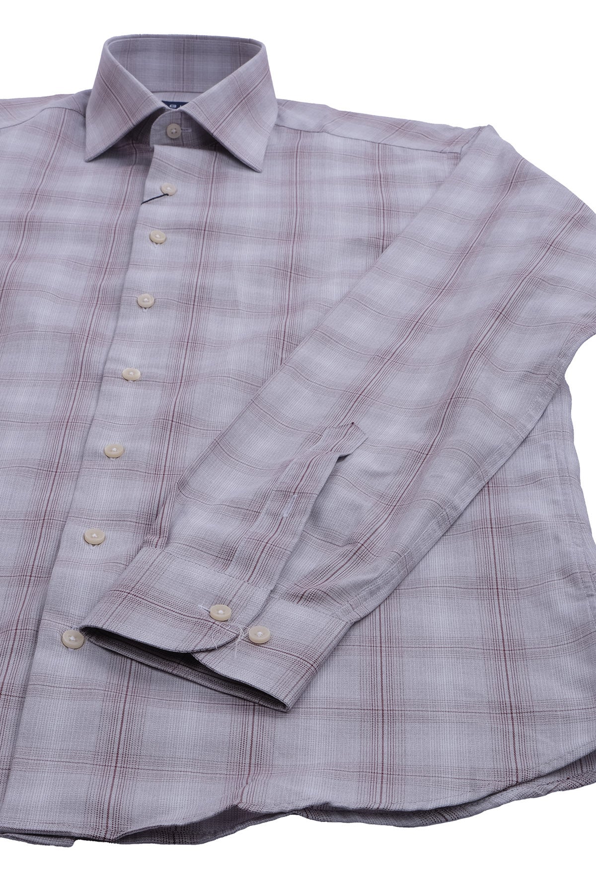 Giant Erkek Kareli Uzun Kol Gömlek - Modern Fit Günlük İş