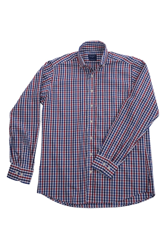 Giant Erkek Uzun Kol Kareli Gömlek - Minimalist Stil