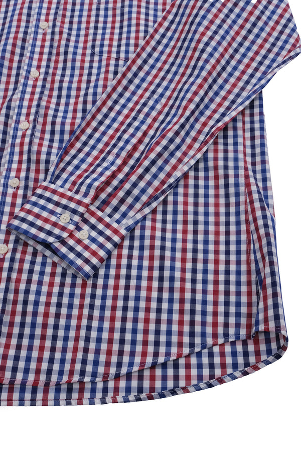 Giant Erkek Uzun Kol Kareli Gömlek - Minimalist Stil